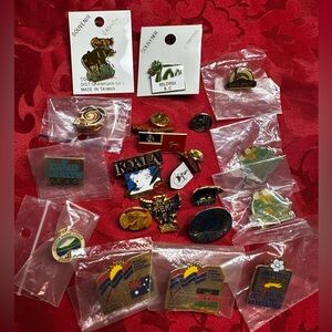 Assorted Vintage Souvenir Lapel Pins Collection